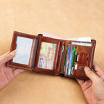 Usamara All-in-one Short Money Leather Ultra-thin Men's Wallet