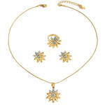 Usamara Women's Simple Fashion Diamond Necklace Suit