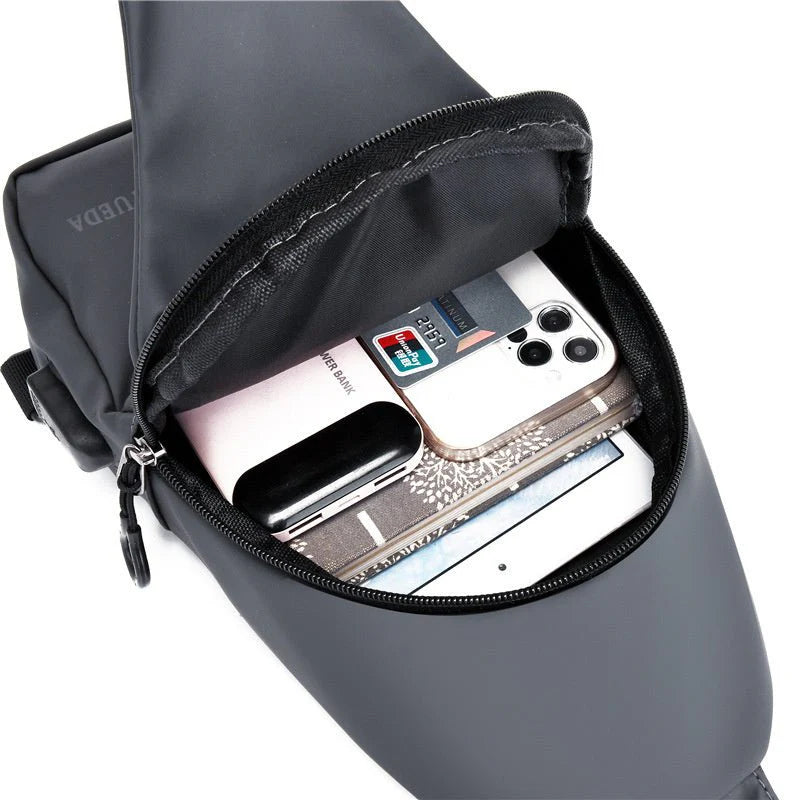 Usamara Men's Chest Bag Casual Backpack Sports Function Oblique Shoulder Fashion Tactical Single Crossbody