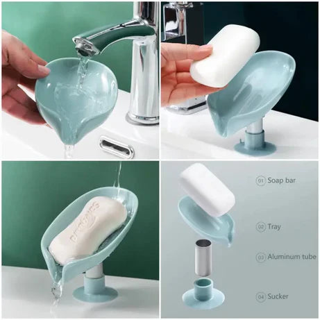 Usamara Waterfall-Style Soap Holder with Drain